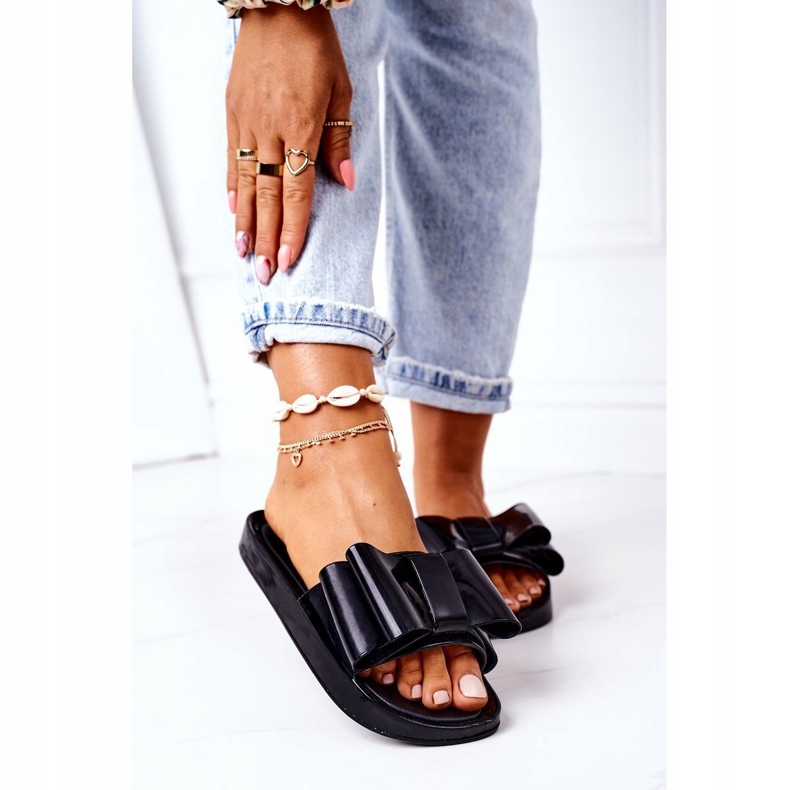 PS1 Gumi papucs íjjal fekete április 1