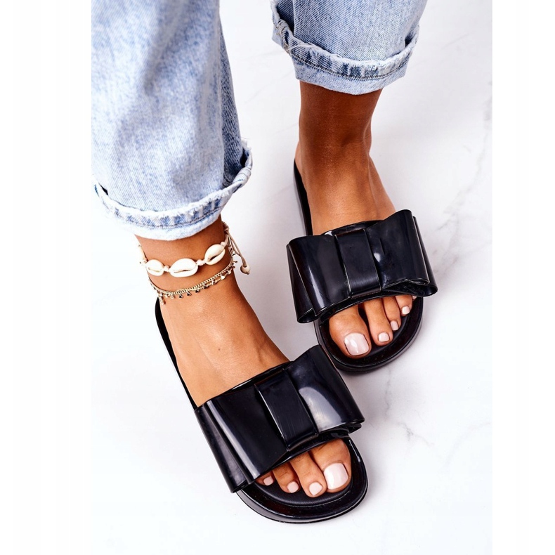 PS1 Gumi papucs íjjal fekete április 4