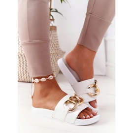 PS1 Egy pillanatra gumis papucs lánccal fehér 3