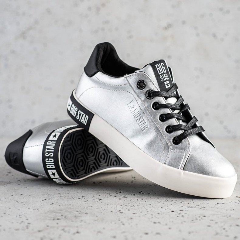Női cipők Big Star II274034 ezüst 1