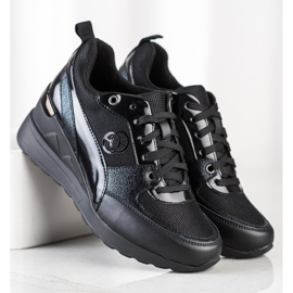 Evento Divatos ék cipők fekete 1 Evento Divatos ék cipők fekete 1