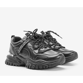 Fekete cipők vastag Zooey talppal 1