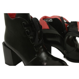 Stílusos csizma az oszlopon fekete Filippo DBT3109 / 21 BK 4