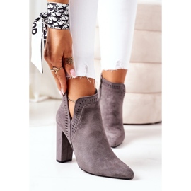 Meleg csizma a poszton Grey Sally szürke 2 Meleg csizma a poszton Grey Sally szürke 2