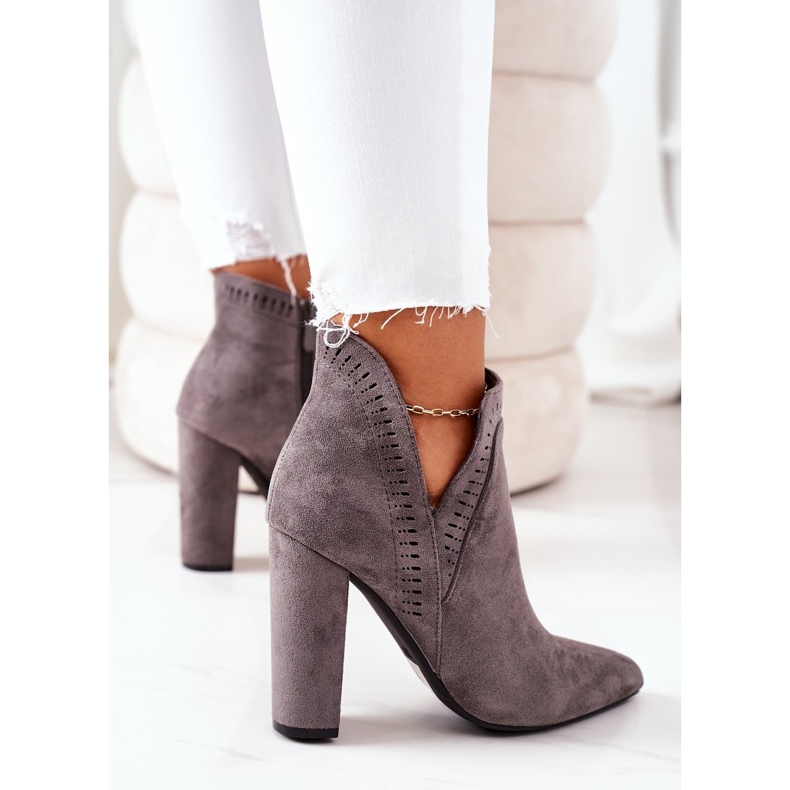 Meleg csizma a poszton Grey Sally szürke 1 Meleg csizma a poszton Grey Sally szürke 1