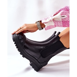 Fekete meleg csizma Jodhpur csizma Time Off 1