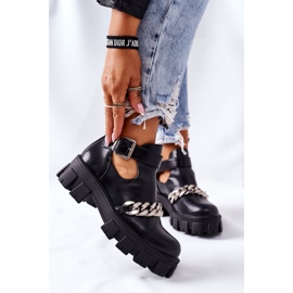 PS1 Fekete kínos csizma lánccal 2