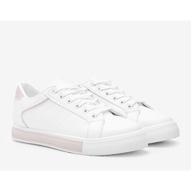 Fehér és bézs színű cipők, mintával a Turandont felső részén 1