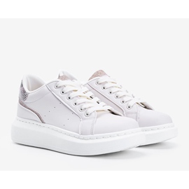 Bézs színű cipők vaskos Aliccer talppal 1