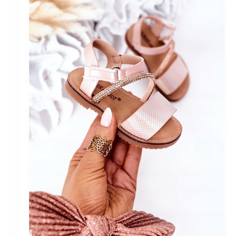 FR1 Gyermek szandál flitterekkel Pink Blake rózsaszín 2