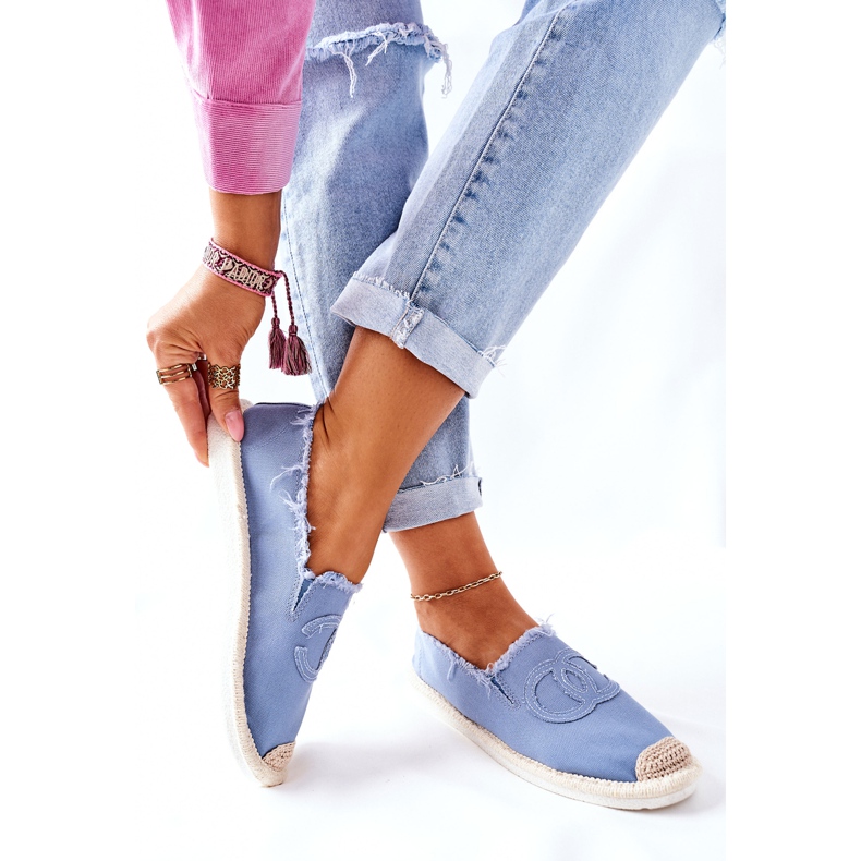 PS1 Klasszikus női kék színű espadrillák 2