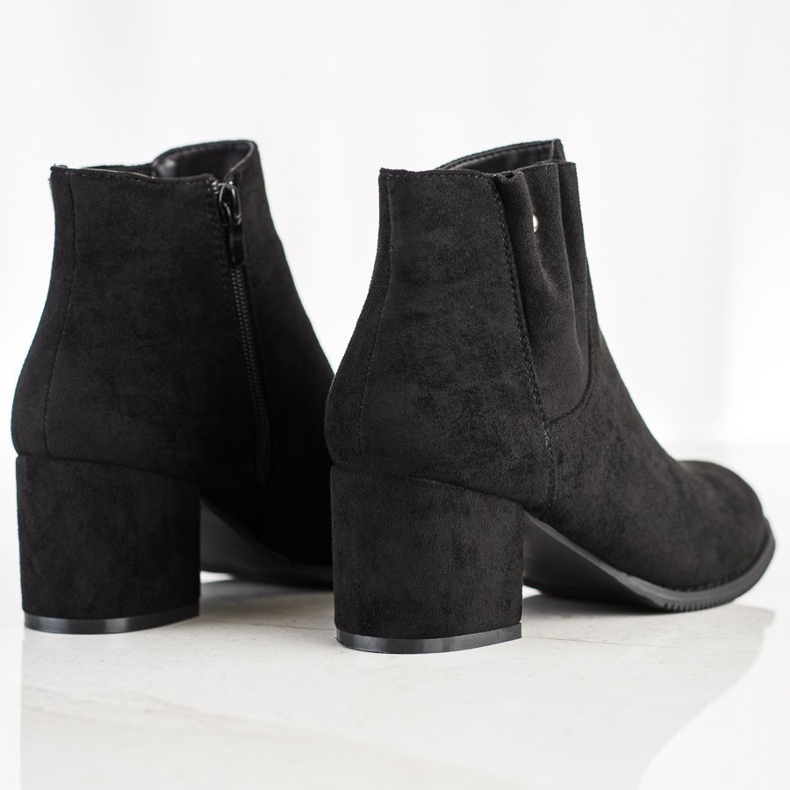 J. Star Alkalmi velúr csizma fekete 1