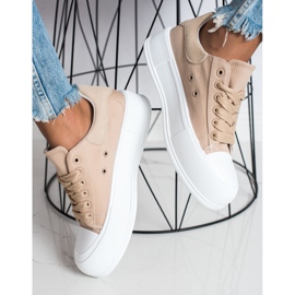 Goodin Klasszikus cipők a platformon bézs 1 Goodin Klasszikus cipők a platformon bézs 1