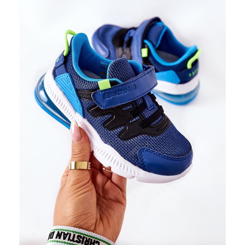 Gyermek sportcipő tépőzárral ABCKIDS kék-fekete 1