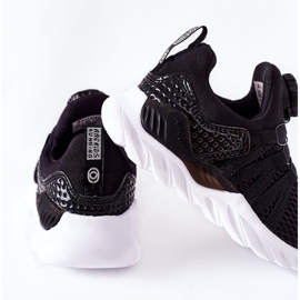 Gyermek sportcipő ABCKIDS gombbal, fekete 1