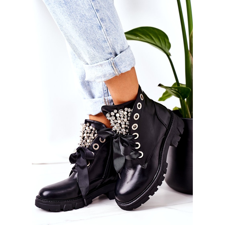 PS1 Meleg dolgozók fémgyöngyökkel Fekete Perla 3