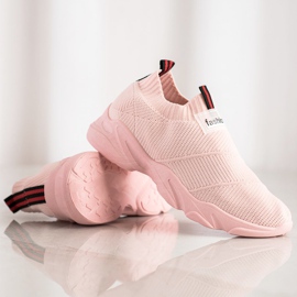 SHELOVET Pink Fashion Slip-On cipők rózsaszín 1