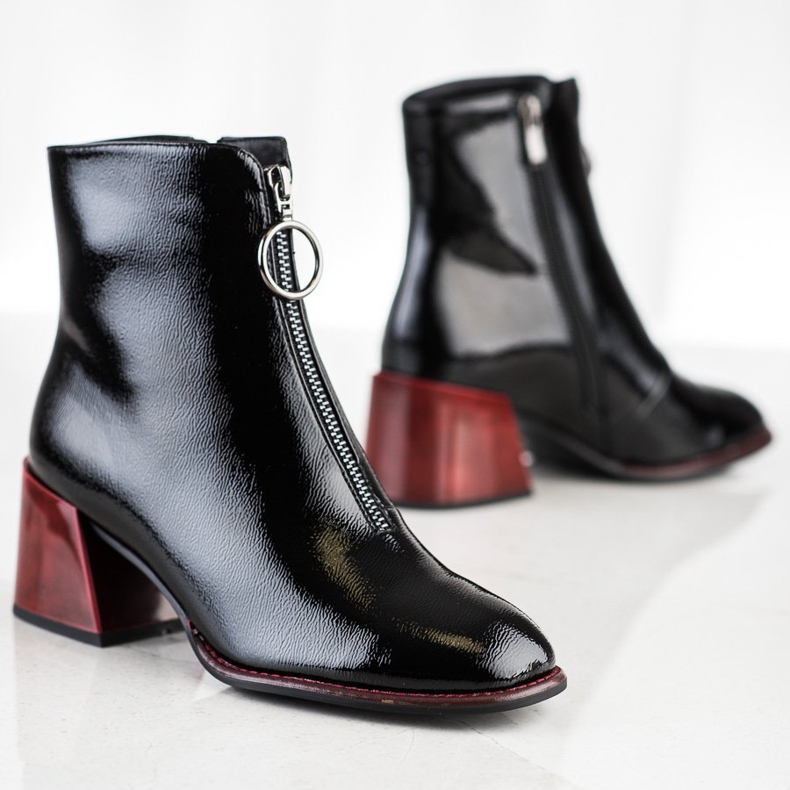 Filippo Stílusos csizma cipzárral fekete 1