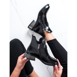 Filippo Stílusos csizma dekoratív sarokkal fekete 1 Filippo Stílusos csizma dekoratív sarokkal fekete 1