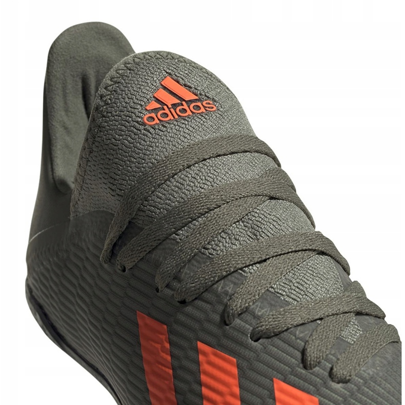 Adidas X 19.3 Tf Jr EF8375 futballcipő khaki 3