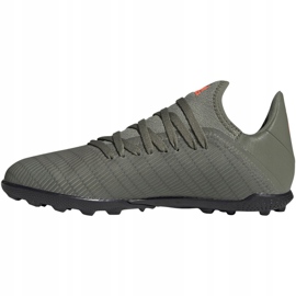 Adidas X 19.3 Tf Jr EF8375 futballcipő khaki 5