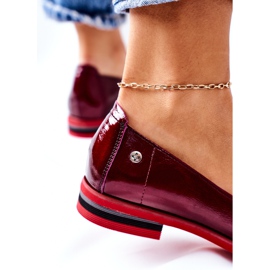 Lakkozott bőrcipők Maciejka 05035-23 Burgundia piros 1