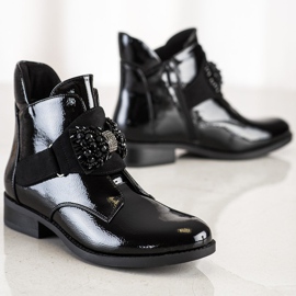 S. BARSKI Elegáns S.BARSKI csizma fekete 1