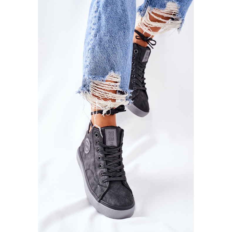 Bőr szigetelt cipők Big Star II274148 Fekete 2