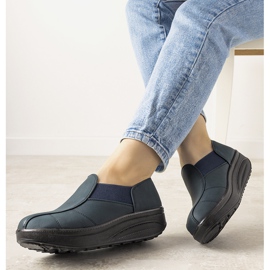 Navy blue cipő magas Spike talpon kék 1