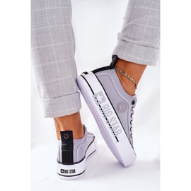 Cipők a Big Star II274023 szürke platformon 1