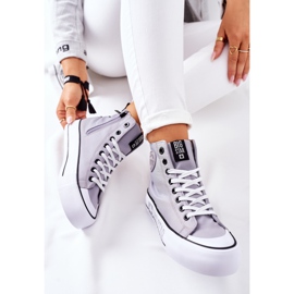 Magas cipők a Big Star II274016 szürke platformon 2 Magas cipők a Big Star II274016 szürke platformon 2