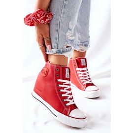 Cross Jeans Bőr cipők Wedge Cross farmer II2R4026 Piros 1