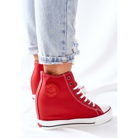 Cross Jeans Bőr cipők Wedge Cross farmer II2R4026 Piros 2