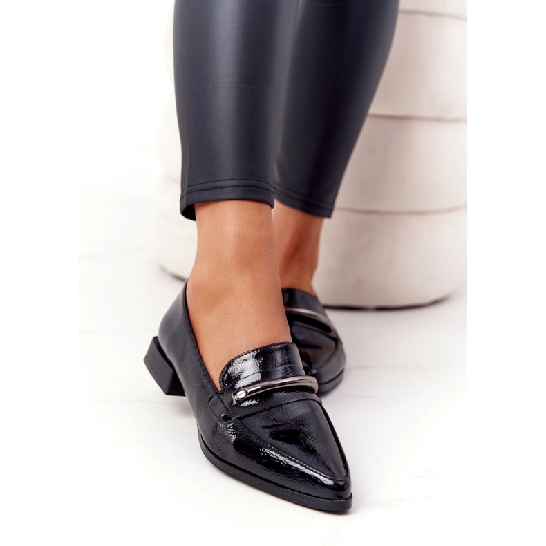 S.Barski Elegáns mokkaszinok S. Barski Prémium lakkozott fekete 4