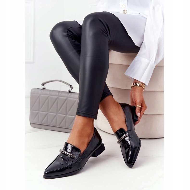 S.Barski Elegáns mokkaszinok S. Barski Prémium lakkozott fekete 5