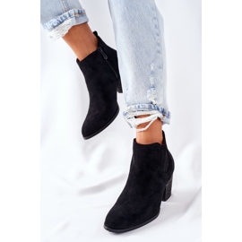 Női klasszikus velúr csizma Fekete Flashbrook 2