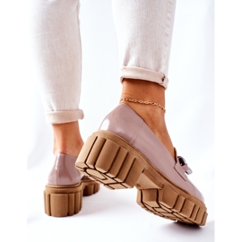 Női Brogues Cipők Bőr Cappuccino Laura Messi 2339 bézs 1