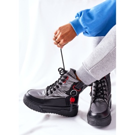 PB1 Női ezüst Cascia Trappers fekete szürke 1