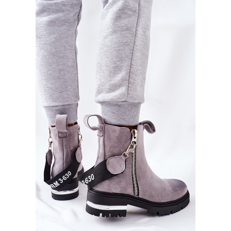 PS1 Meleg csizma cipzárral Grey Cortona szürke 2 PS1 Meleg csizma cipzárral Grey Cortona szürke 2