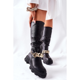 PB1 Magas Cecina fekete csizma 2