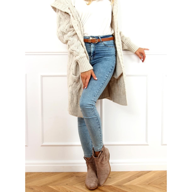 Női cowboy csizma bézs 99-65 Taupe 1 Női cowboy csizma bézs 99-65 Taupe 1