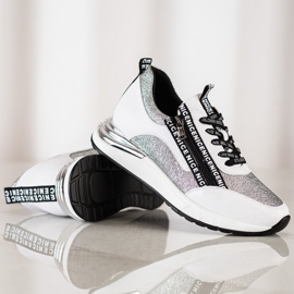 VINCEZA cipzár cipzárral fehér szürke 1