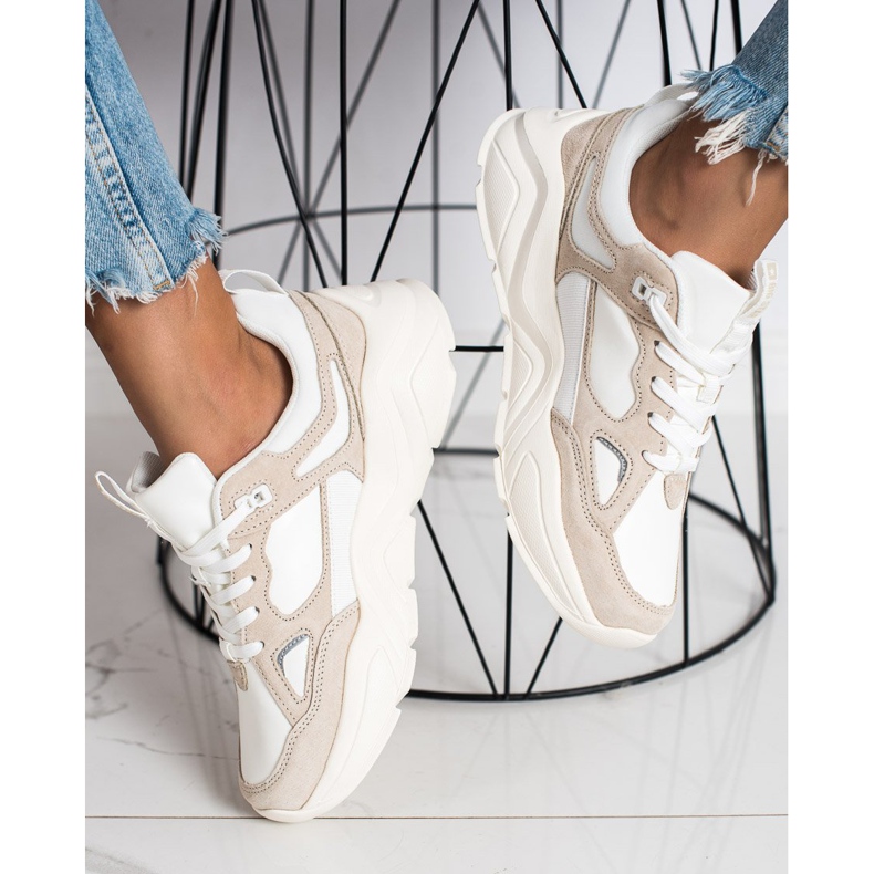 Női cipők Big Star GG274657 bézs barna 2