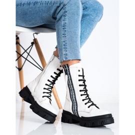 SHELOVET Csizma Eco Bőr Love fehér 1