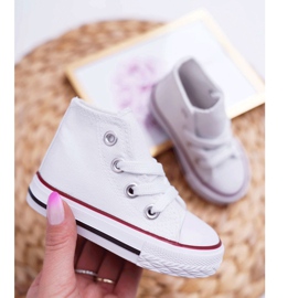 FRROCK Gyermek klasszikus magas fehér Filemon cipők 4