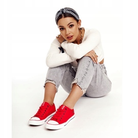 Női cipők Low Big Star Red DD274339 piros 3