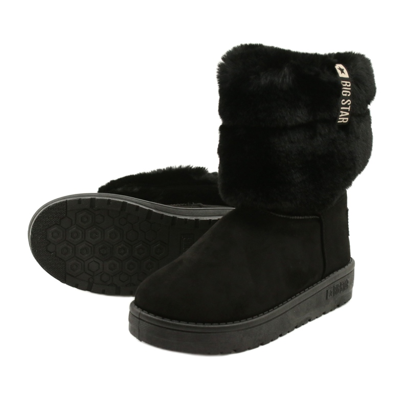 Big Star Női Mukluki melegített nagycsillag II274123 fekete 4