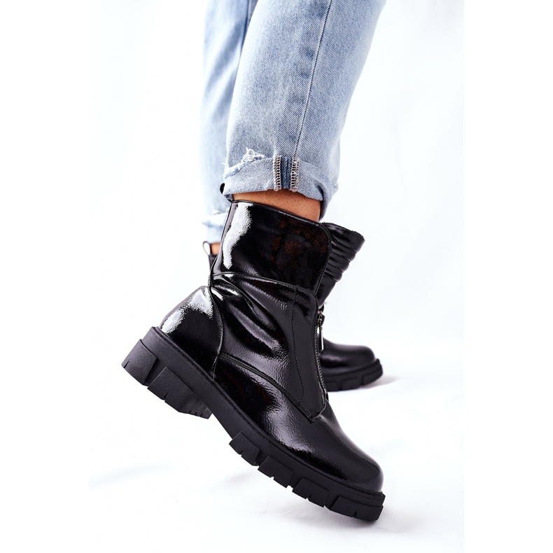 S.Barski Női fekete csizma Nobleford 2