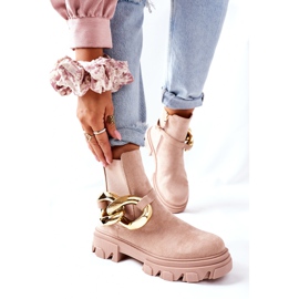 S.Barski Női meleg csizma Jodhpur csizma Bézs Visione 2 S.Barski Női meleg csizma Jodhpur csizma Bézs Visione 2