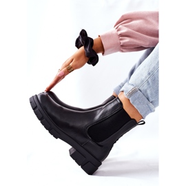 S.Barski Női fekete meleg csizma Jodhpur csizma rulett 1